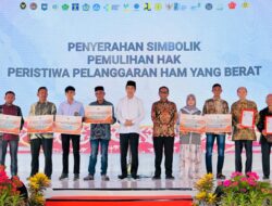 Presiden Jokowi meluncurkan program Pelaksanaan Rekomendasi Nonyudisial Pelanggaran HAM Berat di Indonesia