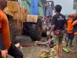 Operator Alat Berat loader Pengeruk Sampah Di Periksa Polisi