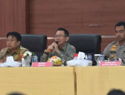 Pj Bupati Bekasi Dani Ramdan menghadiri Rapat Koordinasi Lintas Sektoral Kesiapan Operasi Mantap Brata tahun 2023-2024