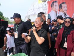 Antusias Ribuan Masyarakat Muba Iringi Kegiatan Jalan Sehat Bersama Toha-Rohman