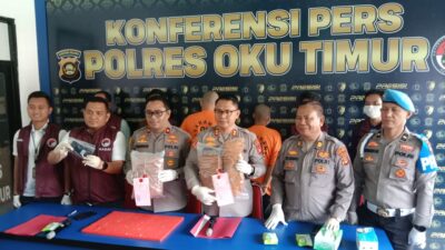 Sat Res Narkoba Polres OKU Timur Amankan 2,504 kg Ganja