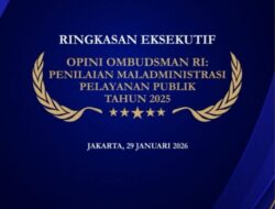 Pelayanan Publik Muba Berhasil, Ombudsman Beri Opini Kualitas Tinggi