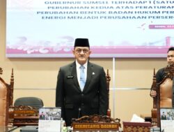 Sekda Sumsel Hadiri Paripurna DPRD, Simak Pandangan Umum 8 Fraksi Terkait Raperda Sumsel Energi Gemilang