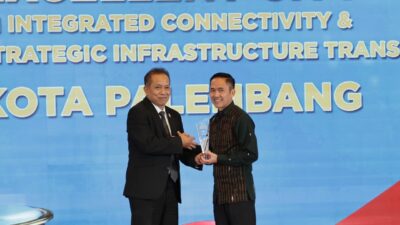 Berhasil membangun Infrastruktur konektivitas transportasi, Palembang Raih National Governance Award 2026