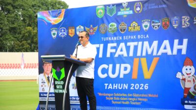 Sekda Sumsel Edward Candra Resmi Buka Turnamen Sepak Bola RS Siti Fatimah Cup IV 2026
