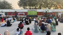 Disambut Antusias, Masyarakat Kunjungi Nobar Juara di Lapangan Karangpawitan