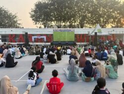Disambut Antusias, Masyarakat Kunjungi Nobar Juara di Lapangan Karangpawitan