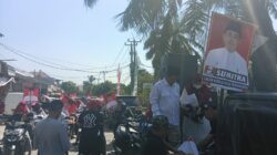 Warga Masyarakat Dan Pendukung Calon Kades Sumitra Sangat Antusias Ikuti Kampanye Konvoi Keliling Desa Tridayasakti